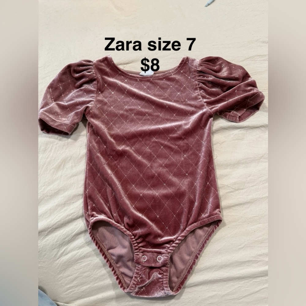 Zara Dusty Pink Velvet Bodysuit